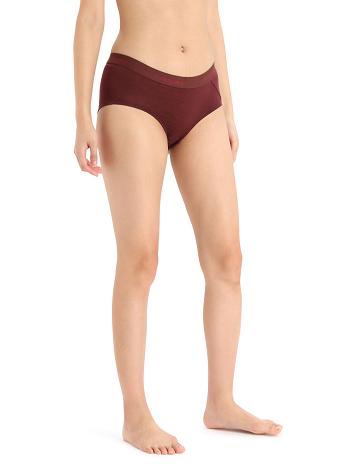 Sous Vêtement Icebreaker Merino Sprite Hot Pants Femme Rouge | FR 1706MQZA